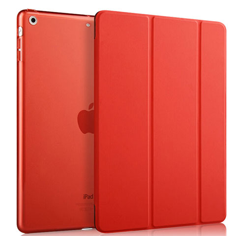 Apple iPad Mini 3用手帳型 レザーケース スタンド アップル レッド