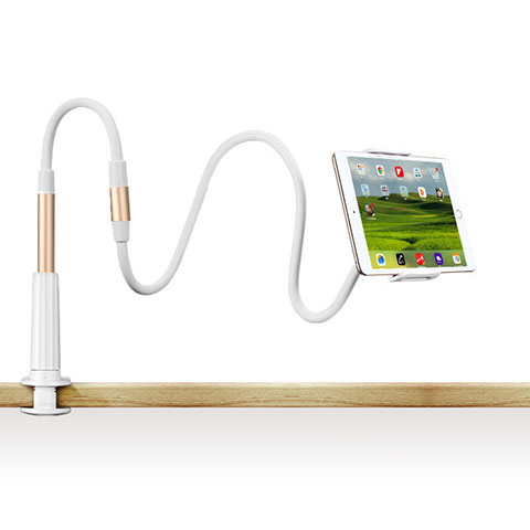 Apple iPad Mini 3用スタンドタイプのタブレット クリップ式 フレキシブル仕様 T33 アップル ゴールド