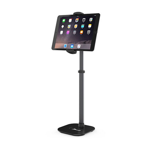 Apple iPad Mini 5 (2019)用スタンドタイプのタブレット クリップ式 フレキシブル仕様 K09 アップル ブラック