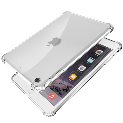 Apple iPad Mini用極薄ソフトケース シリコンケース 耐衝撃 全面保護 クリア透明 H01 アップル クリア