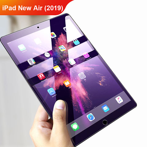 Apple iPad New Air (2019) 10.5用アンチグレア ブルーライト 強化ガラス 液晶保護フィルム B01 アップル クリア