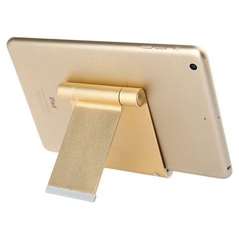 Apple iPad Pro 12.9 (2020)用スタンドタイプのタブレット ホルダー ユニバーサル T27 アップル ゴールド