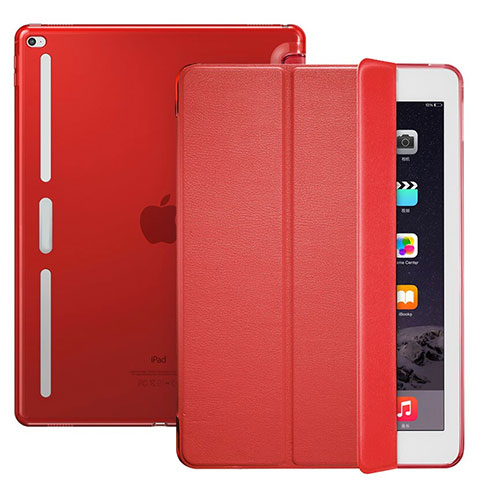 Apple iPad Pro 12.9用手帳型 レザーケース スタンド L02 アップル レッド