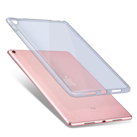 Apple iPad Pro 9.7用極薄ソフトケース シリコンケース 耐衝撃 全面保護 クリア透明 アップル ネイビー