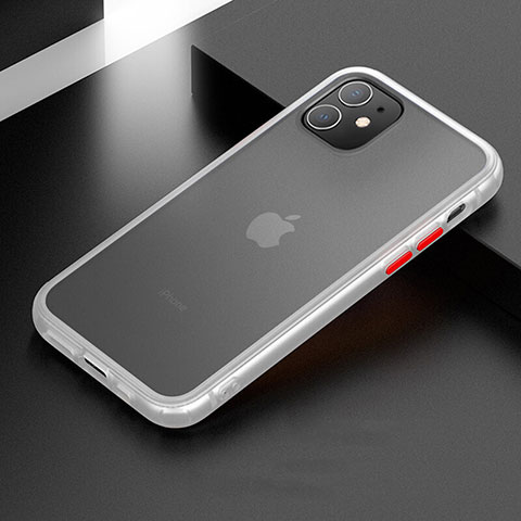 Apple iPhone 11用ハイブリットバンパーケース プラスチック 兼シリコーン カバー アップル ホワイト