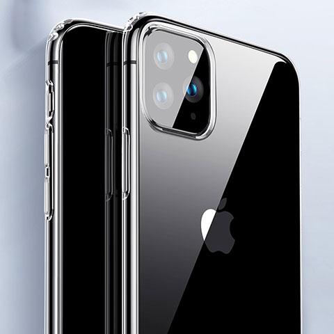 Apple iPhone 11 Pro用極薄ソフトケース シリコンケース 耐衝撃 全面保護 クリア透明 カバー アップル クリア