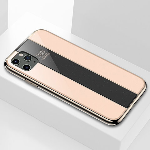 Apple iPhone 11 Pro用ハイブリットバンパーケース プラスチック 鏡面 カバー F01 アップル ゴールド