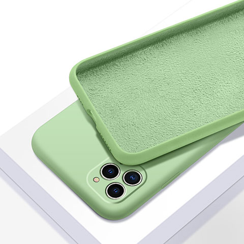Apple iPhone 11 Pro用360度 フルカバー極薄ソフトケース シリコンケース 耐衝撃 全面保護 バンパー C05 アップル グリーン