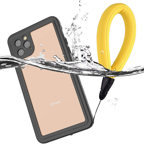 Apple iPhone 11 Pro用完全防水ケース ハイブリットバンパーカバー 高級感 手触り良い 360度 U01 アップル ブラック