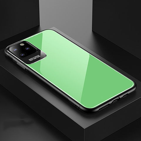 Apple iPhone 11 Pro Max用ハイブリットバンパーケース プラスチック 鏡面 カバー G02 アップル グリーン
