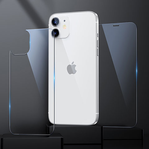 Apple iPhone 12用強化ガラス 液晶保護フィルム 背面保護フィルム同梱 アップル クリア