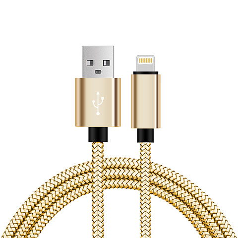 Apple iPhone 12 Max用USBケーブル 充電ケーブル L07 アップル ゴールド