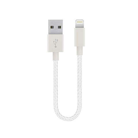 Apple iPhone 12 Pro用USBケーブル 充電ケーブル 15cm S01 アップル ホワイト