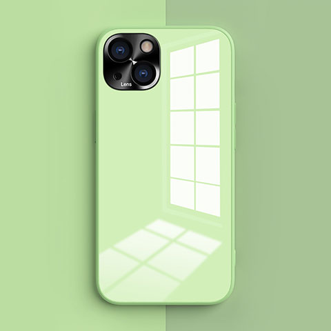 Apple iPhone 13 Mini用360度 フルカバー極薄ソフトケース シリコンケース 耐衝撃 全面保護 バンパー G01 アップル オリーブグリーン