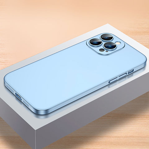 Apple iPhone 13 Pro用ハードケース プラスチック 質感もマット カバー QC1 アップル ブルー