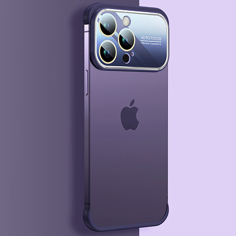 Apple iPhone 13 Pro用ハードカバー クリスタル クリア透明 QC4 アップル パープル
