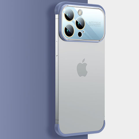 Apple iPhone 13 Pro用ハードカバー クリスタル クリア透明 QC4 アップル ネイビー