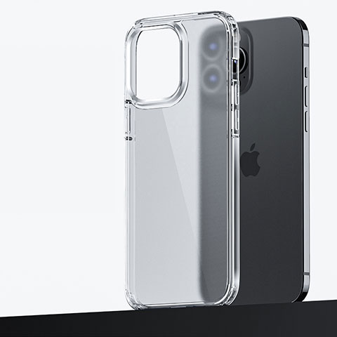 Apple iPhone 13 Pro Max用ハイブリットバンパーケース プラスチック 兼シリコーン カバー U04 アップル クリア