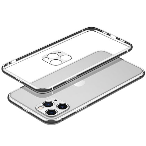Apple iPhone 13 Pro Max用ケース 高級感 手触り良い アルミメタル 製の金属製 バンパー カバー JL2 アップル シルバー
