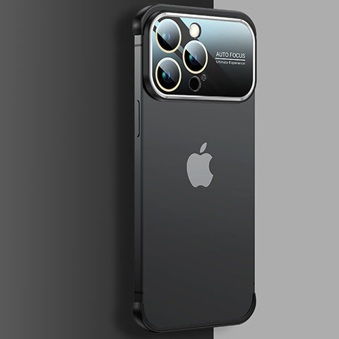 Apple iPhone 13 Pro Max用ハードカバー クリスタル クリア透明 QC4 アップル ブラック