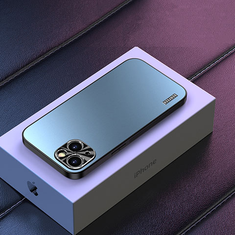 Apple iPhone 14用ハードケース プラスチック 質感もマット カバー TB2 アップル ライトブルー