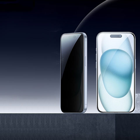 Apple iPhone 14用反スパイ 強化ガラス 液晶保護フィルム S01 アップル クリア