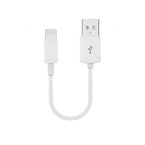 Apple iPhone 14 Plus用USBケーブル 充電ケーブル 20cm S02 アップル ホワイト