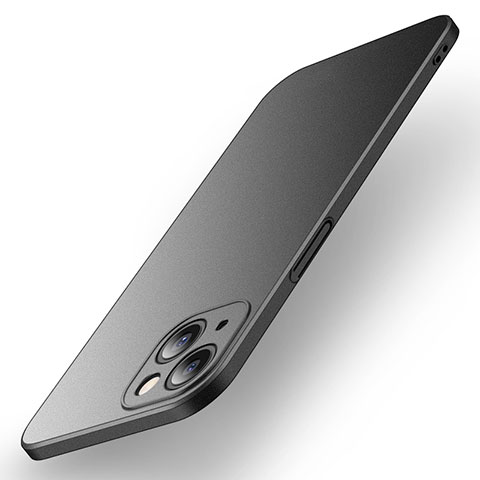 Apple iPhone 14 Plus用ハードケース プラスチック 質感もマット カバー M01 アップル ブラック