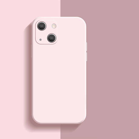 Apple iPhone 14 Plus用360度 フルカバー極薄ソフトケース シリコンケース 耐衝撃 全面保護 バンパー S01 アップル ピンク