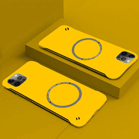 Apple iPhone 14 Plus用ハードケース プラスチック 質感もマット カバー Mag-Safe 磁気 Magnetic P01 アップル イエロー