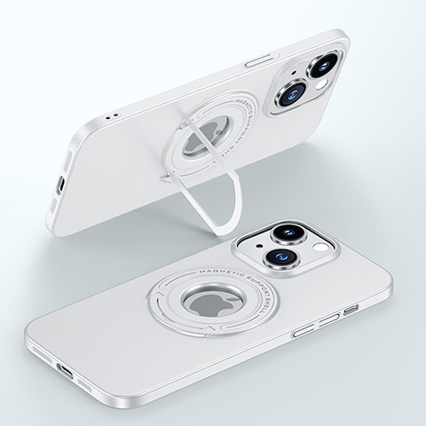 Apple iPhone 14 Plus用ハードケース プラスチック 質感もマット カバー Mag-Safe 磁気 Magnetic JB1 アップル ホワイト