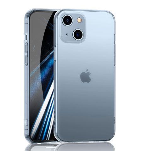 Apple iPhone 14 Plus用極薄ソフトケース シリコンケース 耐衝撃 全面保護 クリア透明 C02 アップル クリア