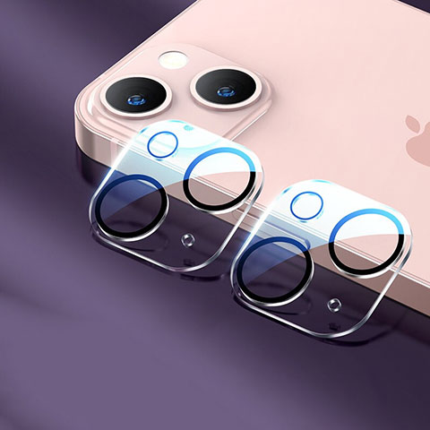 Apple iPhone 14 Plus用強化ガラス カメラプロテクター カメラレンズ 保護ガラスフイルム C02 アップル クリア