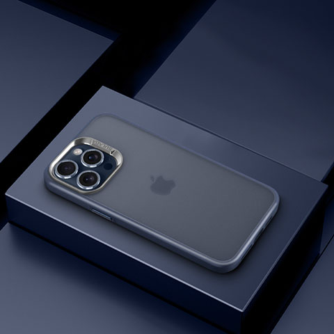 Apple iPhone 14 Pro用極薄ソフトケース シリコンケース 耐衝撃 全面保護 クリア透明 LD8 アップル ネイビー