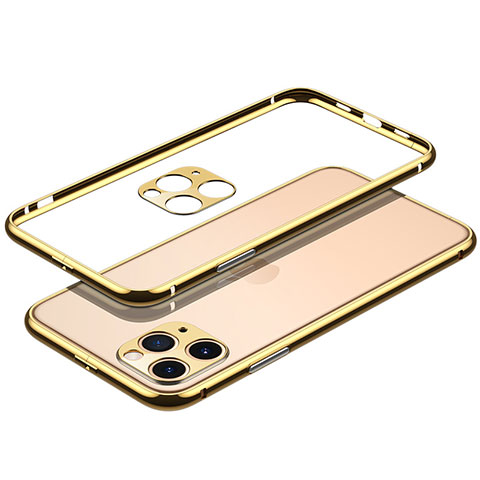 Apple iPhone 14 Pro Max用ケース 高級感 手触り良い アルミメタル 製の金属製 バンパー カバー JL2 アップル ゴールド
