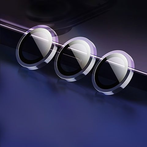 Apple iPhone 14 Pro Max用強化ガラス カメラプロテクター カメラレンズ 保護ガラスフイルム M04 アップル ブラック