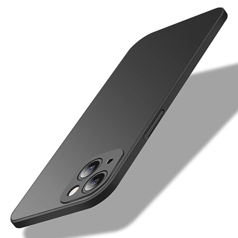 Apple iPhone 15用ハードケース プラスチック 質感もマット カバー M02 アップル ブラック