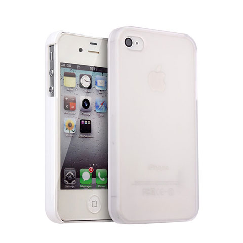 Apple iPhone 4S用ハードケース プラスチック 質感もマット アップル ホワイト