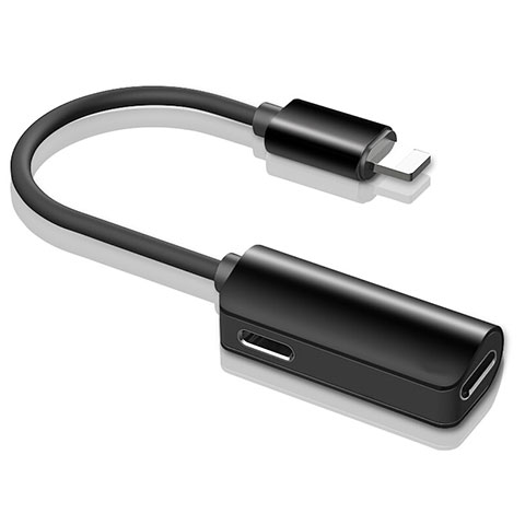 Apple iPhone 5用Lightning USB 変換ケーブルアダプタ H01 アップル ブラック