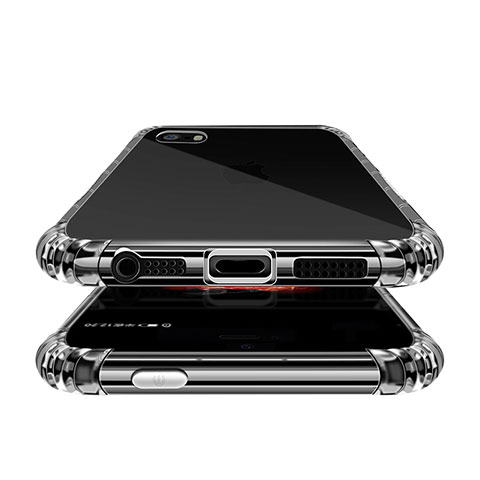 Apple iPhone 5S用極薄ソフトケース シリコンケース 耐衝撃 全面保護 クリア透明 T02 アップル クリア