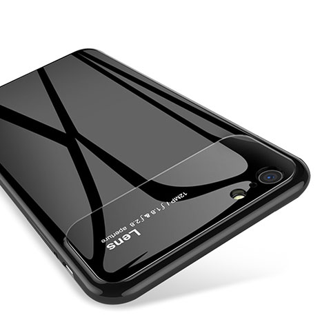 Apple iPhone 6用ハイブリットバンパーケース プラスチック 鏡面 カバー アップル ブラック