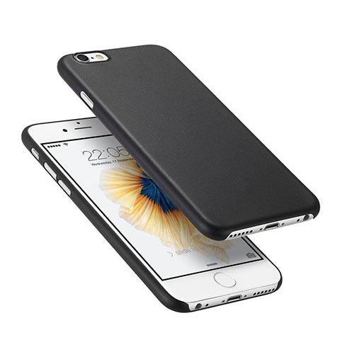 Apple iPhone 6用極薄ハードケース プラスチック 質感もマット G02 アップル ブラック