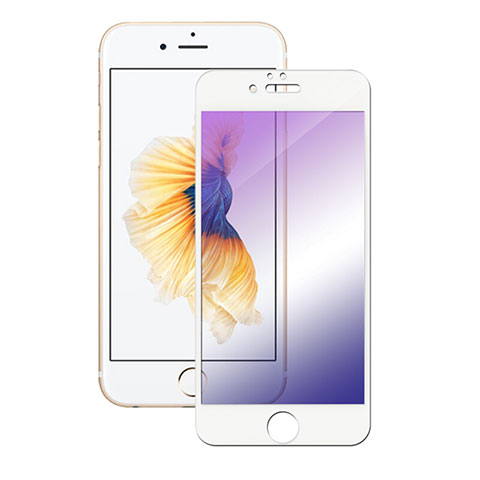 Apple iPhone 6用強化ガラス フル液晶保護フィルム F05 アップル ホワイト