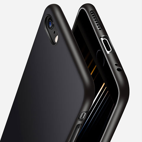 Apple iPhone 6 Plus用極薄ソフトケース シリコンケース 耐衝撃 全面保護 H06 アップル ブラック