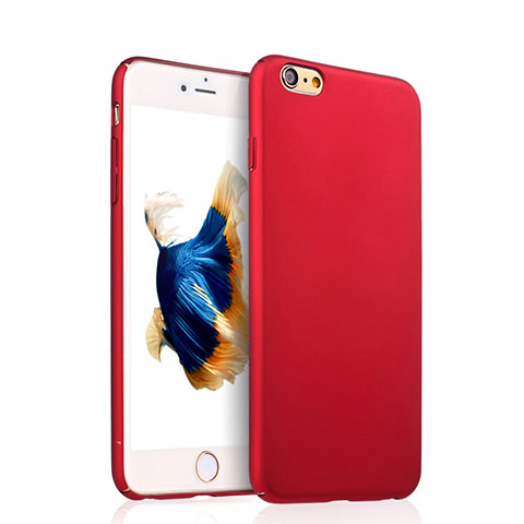 Apple iPhone 6 Plus用ハードカバー プラスチック 質感もマット アップル レッド