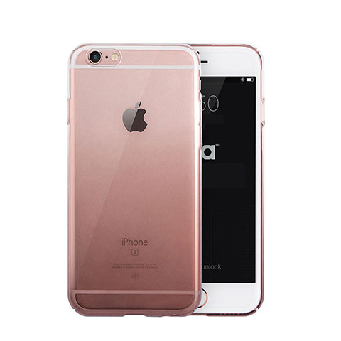Apple iPhone 6S用極薄ソフトケース グラデーション 勾配色 クリア透明 Z01 アップル グレー