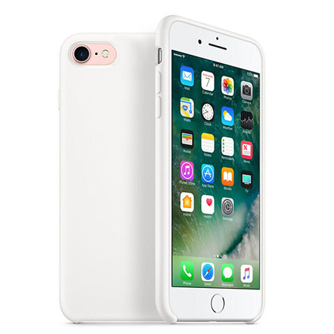 Apple iPhone 6S用極薄ソフトケース シリコンケース 耐衝撃 全面保護 H07 アップル ホワイト