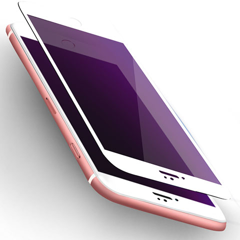 Apple iPhone 6S Plus用強化ガラス フル液晶保護フィルム U01 アップル ホワイト