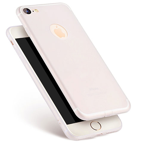 Apple iPhone 7用極薄ソフトケース シリコンケース 耐衝撃 全面保護 S07 アップル ホワイト
