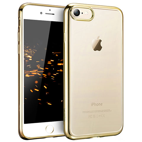 Apple iPhone 7用極薄ソフトケース シリコンケース 耐衝撃 全面保護 クリア透明 H07 アップル クリア